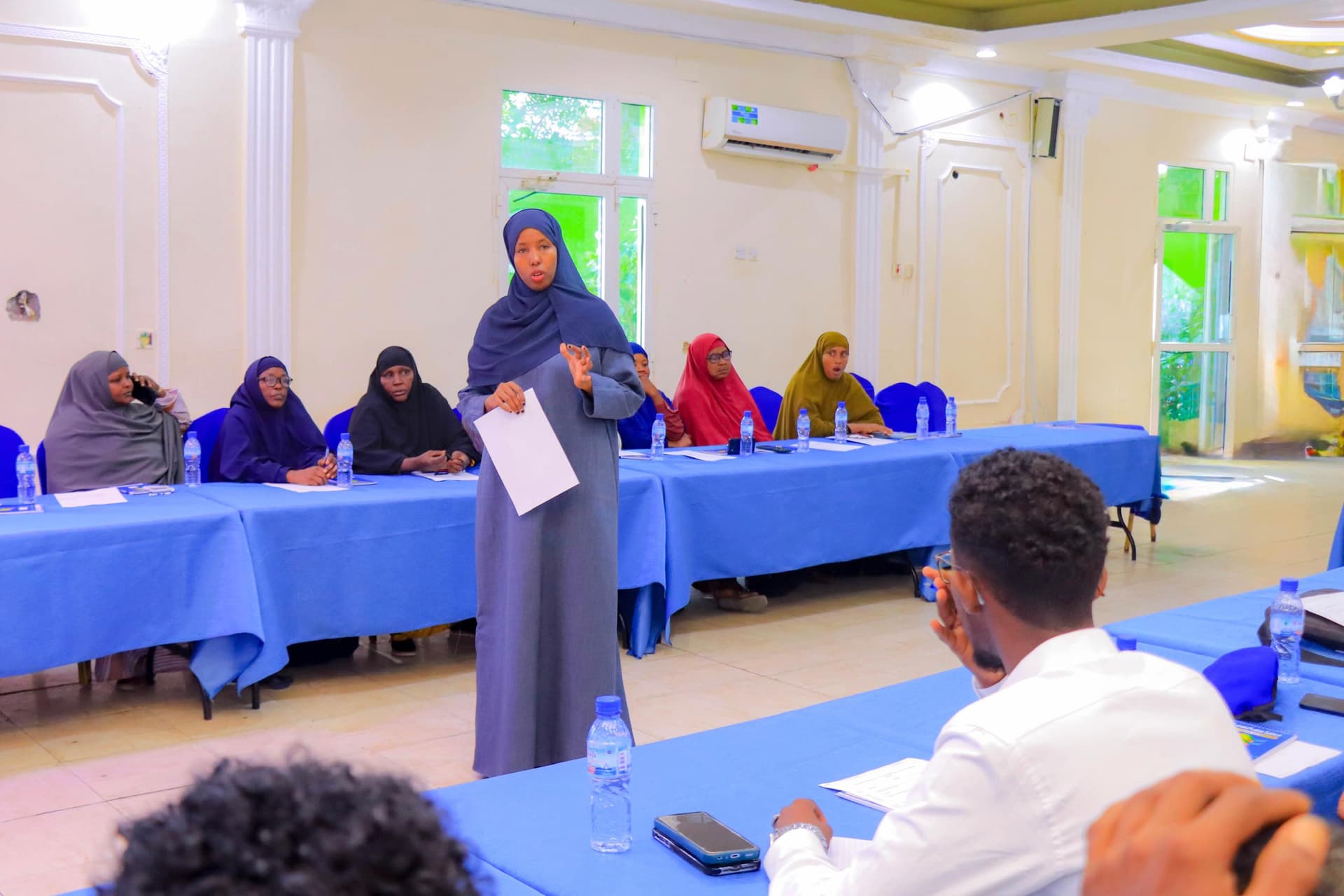 Ministry of Justice officials during the launch of the Justice Sector Reform Program in Jubaland